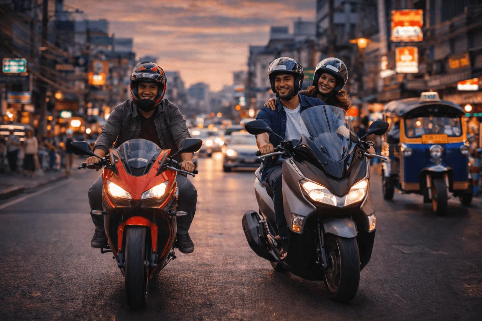 rent scooter and motorbike in bangkok