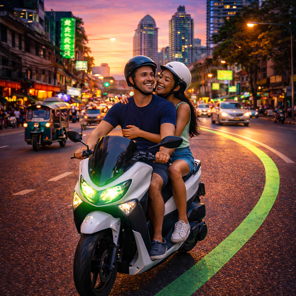 Rent scooter in Bangkok